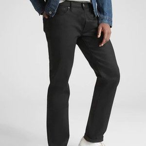 GAP Men's Kaihara Stretch Selvedge Jeans - Black